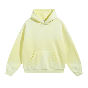 Sweat-shirts Streetweer super lourds délavés à l'acide pour hommes en coton biologique surdimensionnés délavés au soleil - Product Image 3