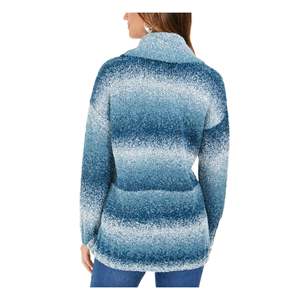 Maglione Casual da Donna Style & Co, Maniche Lunghe, Colore Verde Acqua, Traspirante con Logo Frontale, Disponibile in Taglie Piccole e Grandi per Autunno/Inverno - Product Image 2