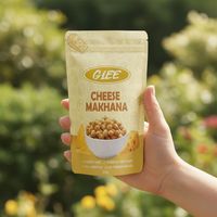 Nueces Saladas Horneadas con Queso (Makhana) Bajas en Grasa, Bolsa de 30g, Listas para Comer