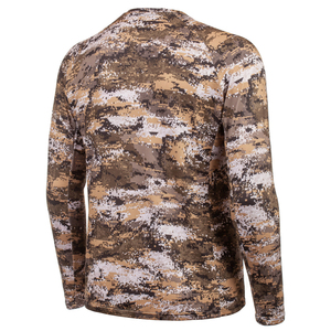 Vêtement de chasse à manches longues en camouflage personnalisé en gros, Spandex/Polyester 220g, Rash Guard pour homme - Product Image 2