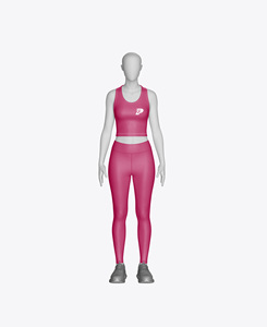 Ropa de gimnasia personalizada para mujer, conjunto de yoga sin costuras con logotipo, ropa deportiva de 2 piezas - Product Image 4
