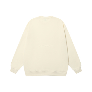 Sudadera con capucha personalizada con logotipo, de algodón liso, cuello redondo, tejido francés, blanca, para hombre - Product Image 3