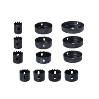 Kit de 16 pièces de scie cloche en acier au carbone pour bois, plastique et cloisons sèches 19-127mm