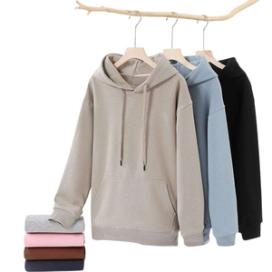เสื้อฮู้ดดี้ผ้าฝ้ายคุณภาพสูง นุ่ม สบาย อุ่น ทันสมัย สไตล์ลำลอง เทรนดี้ ทรงโอเวอร์ไซส์ สตรีทแวร์ สำหรับฤดูใบไม้ร่วง มีกระเป๋า - Product Image 2