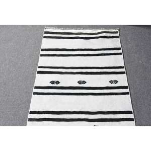 Alfombra turca Vintage moderna estilo Tabriz Clásico Blanco marrón lana látex rectángulo grande 2x8,3 pies para pasillo colección 2022 - Product Image 3