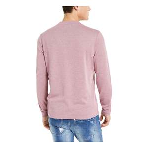 Suéter de manga larga con cuello redondo para hombre, color morado jaspeado, talla X-Large, con decoración de botones, de INC International Concepts - Product Image 2