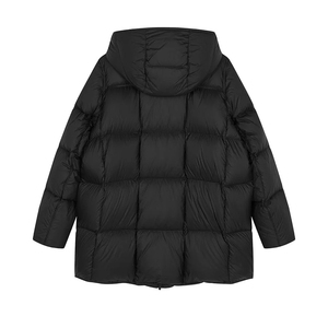 Custom High Quality Women's Winter Printed Puffer Jacket Breathable Cotton <b>Bamboo</b> <b>Fiber</b> Polyester with Zipper Hood Plus Size - Product Image 5