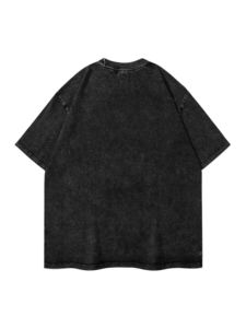 T-shirts surdimensionnés pour hommes en gros avec logo personnalisé, 250 GSM, poids lourd, 100% coton, impression par transfert thermique direct - Product Image 2