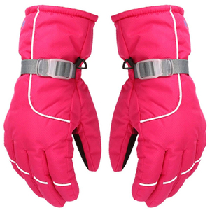 Guantes de esquí con aislamiento térmico impermeables de Palma antideslizante, cierre de cordón a prueba de viento para exteriores para hombres, personalizados de alta calidad - Product Image 1