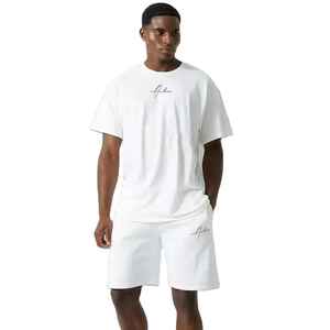 Traje de jogging con logotipo personalizado para hombre, conjunto corto de dos piezas, conjuntos de chándal para hombre, conjunto corto de chándal para hombre - Product Image 1