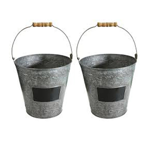 Galvanized Planter with Chicken <b>Wire</b> <b>Holder</b> - Product Image 6