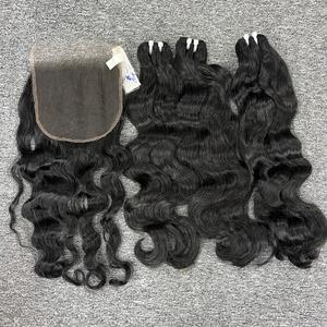 Extensiones de cabello natural camboyano virgen 100% al por mayor, cabello humano 100% ondulado natural de alta calidad - Product Image 3