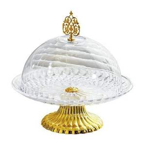 Modern Metal Cake Stand With Glass Dome Suitable For Minimalist Countertop Dessert Presentation Needs Today - Product Image 5