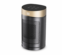 Chauffage d'appoint portable en céramique PTC 1500W avec écran tactile, télécommande, oscillation, silencieux, minuterie 8H, prise US 110V