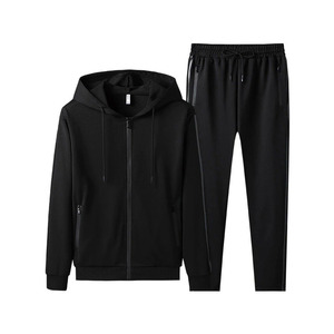 ชุดวอร์มสำหรับผู้หญิงแขนยาวมีฮู้ด2ชิ้นชุดวอร์มสำหรับผู้ชายโลโก้ออกแบบได้ตามต้องการ - Product Image 2