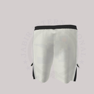 Pantalones cortos de tela de malla con bolsillo de entrenamiento y dobladillo dividido de Color sólido transpirable personalizado de 4 pulgadas, pantalones cortos de poliéster 100% para hombres - Product Image 2