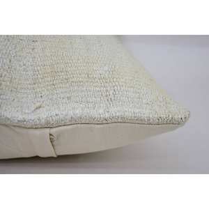 Beige lana Kantha Patchwork Toile almohada 16x24 pulgadas Floral bordado Vintage acento almohada para decoración de sofá - Product Image 4