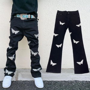 Pantalones Vaqueros con Estampado de Pintura de Moda Urbana 2024, Ropa de Diseñador para Hombre, Pantalones Hip Hop, Ropa de Estilo Punk, Vaqueros para Hombre - Product Image 3
