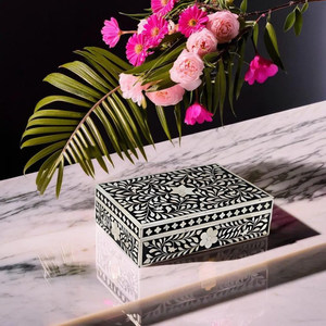 Nuevo joyero de diseño moderno con incrustaciones de hueso para mantener el anillo del collar disponible a precio mayorista de AALIYAN IMPEX - Product Image 6