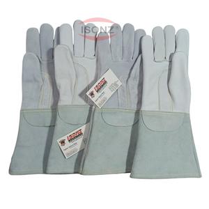 Gants de soudage TIG à l'argon ISONZ en gros, 750 Stick, en cuir de vachette EL C avec doublure en coton doux, anti-coupure et anti-chaleur - Product Image 4