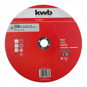 Disco de Corte de Resina Kwb 230x2mm, Muela Abrasiva Grano 46, Modelo 0912300 - Product Image 2