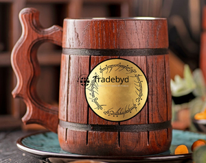Tradebyd Natural Wooden Mug Add to Kitchen Bundle Deals Curated Home Collection Plastic Drinkware - Product Image 5