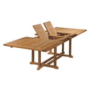 Mesa extensible de madera de teca para exteriores hecha en Indonesia - Product Image 3