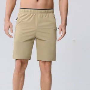 Short à taille élastique pour homme Short décontracté demi-longueur avec poche invisible à fermeture éclair pour homme Short de sport en nylon et élasthanne de bonne qualité - Product Image 1