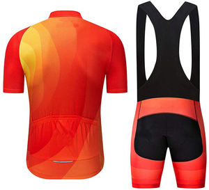 Uniforme d'équipe pour hommes, ensemble de maillots de cyclisme pour les sports d'été, ensemble complet de bavoir pour l'été et l'extérieur, prix raisonnable, OEM - Product Image 2