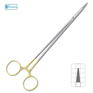Porte-aiguille microvasculaire 6 fleurs F7-135 pour chirurgie générale, instrument chirurgical certifié CE Classe II, utilisation manuelle, ISO 2015 - Product Image 1