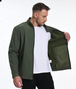 2025 nouveau design imperméable respirant Bomber veste doux hiver coupe-vent avec fermeture à glissière pour randonnée imperméable - Product Image 4