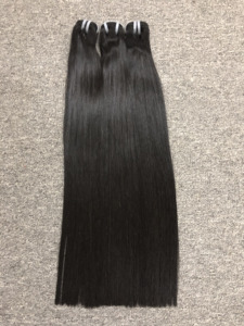 Extensiones de Cabello Remy de Doble Trama para Mujer, Cabello Vietnamita, Trama a Máquina, Negro Natural, Estilos Lisos, Cabello para Trenzas - Product Image 2