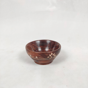 Bol de service rond en bois d'acacia, couleur naturelle, vaisselle, articles de cuisine, usage domestique et hôtelier, bols en bois pour table, en provenance d'Inde, en solde - Product Image 1