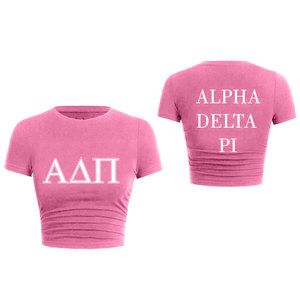 Novedades Tallas grandes Mujeres Plaid Summer Fitness Crop Top Transpirable Manga corta Diseño Delgado Sorority Wear Personalizable - Product Image 5