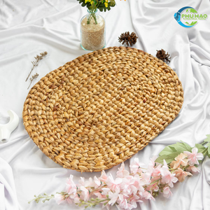 Handcrafted <b>WOVEN</b> WATER HYACINTH PLACEMATS <b>COASTERS</b> Sustainable Eco-Friendly Handmade <b>Coasters</b> for a Green and Stylish Home - Product Image 5