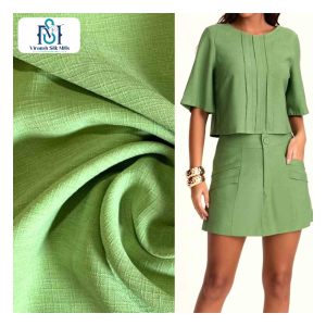 Bon marché Prix Usine Résistant À L'usure 170D Tissé Polyester Lin Tissu Solide Polyester Tissu pour Costume Lolis Tissu - Product Image 2