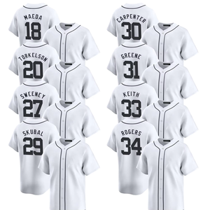 Camisetas de Béisbol Blancas Edición Limitada Detroit 2025 para Hombre, Personalizadas, Tallas Grandes, con Logos Bordados y Cosidos, Uniformes - Product Image 1