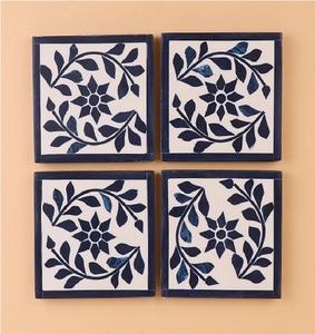 Posavasos de té con incrustaciones de hueso hecho a mano de lujo al por mayor, alfombrilla/almohadilla de nuevo diseño de la mejor calidad para taza de té y cerveza, artesanía estrella India - Product Image 2