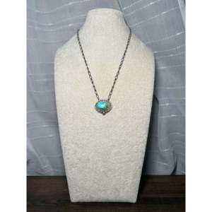 Collier Perlé en Turquoise de Montagne Sonoran et Argent Sterling Daniel Bepally, Bijoux Fins - Product Image 3