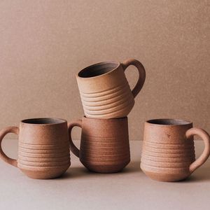 <b>HANDMADE</b> 100% NATURAL WOODEN Ceramic Cup for Coffee and Beer best top Barware with Handle - Product Image 3