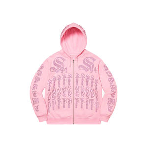 2025 nouveau strass de haute qualité pour sweat à capuche Streetwear 100% coton lourd imprimé strass sweats à capuche - Product Image 1