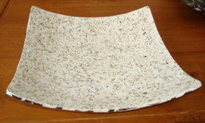 Plaque mosaïque coquille coquillage BIJOUX taille 20cm plat Design créatif Style couleur émail Technique coquille motif Art - Product Image 3