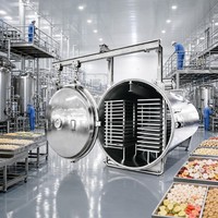 Lyophilisateur sous vide JXFD-2400, capacité de 2400 kg, machine de lyophilisation en acier inoxydable SUS304 pour la transformation alimentaire