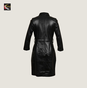 Fashion Women Leather Long Coat Wholesale Bulk Orders Factory Supply - Product Image 4