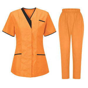 Uniforme de enfermería médico elegante para mujer de último diseño, conjuntos de uniformes médicos de enfermería hechos con cuidado - Product Image 3