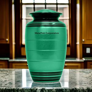 Urnas de cremación clásicas de estilo americano, recuerdo de Color personalizado de alta calidad, cenizas para adultos, suministros funerarios al por mayor, tarros de Metal - Product Image 4