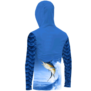 เสื้อฮู้ดดี้ตกปลาแบบมีช่องระบายอากาศด้านข้าง คุณภาพสูง ระบายอากาศได้ดี ผลิตตามสั่ง (OEM)  ใหม่ล่าสุด  ประสิทธิภาพสูง ผลิตจากโพลีเอสเตอร์ 100% สำหรับการล่าสัตว์ รุ่นปี 2026 - Product Image 4