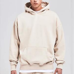 <b>Thick</b> Heavy Blank <b>Hoodie</b> Drop Shoulder <b>Men</b> Sweatshirt 500 460 400 Gsm Custom Logo French Terry Heavyweight Oversized <b>Hoodie</b> - Product Image 3