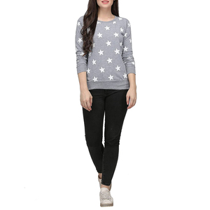 Nuevo diseño Otoño Invierno liso mujer sudaderas suelta pulóver mujer cuello redondo transpirable Mujer sudadera - Product Image 6