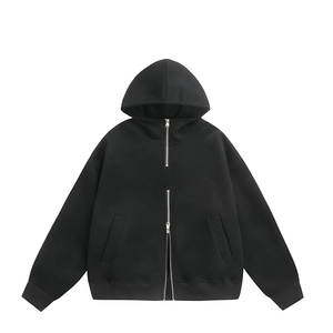 Material pesado de alta calidad sin cuerda, diseño único para hombres, sudaderas con cremallera doble, moda transpirable, precio barato - Product Image 6